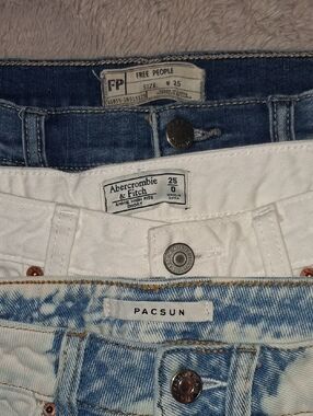 Free People/Abercrombie&Fitch/Pacsun Jean Shorts Lot